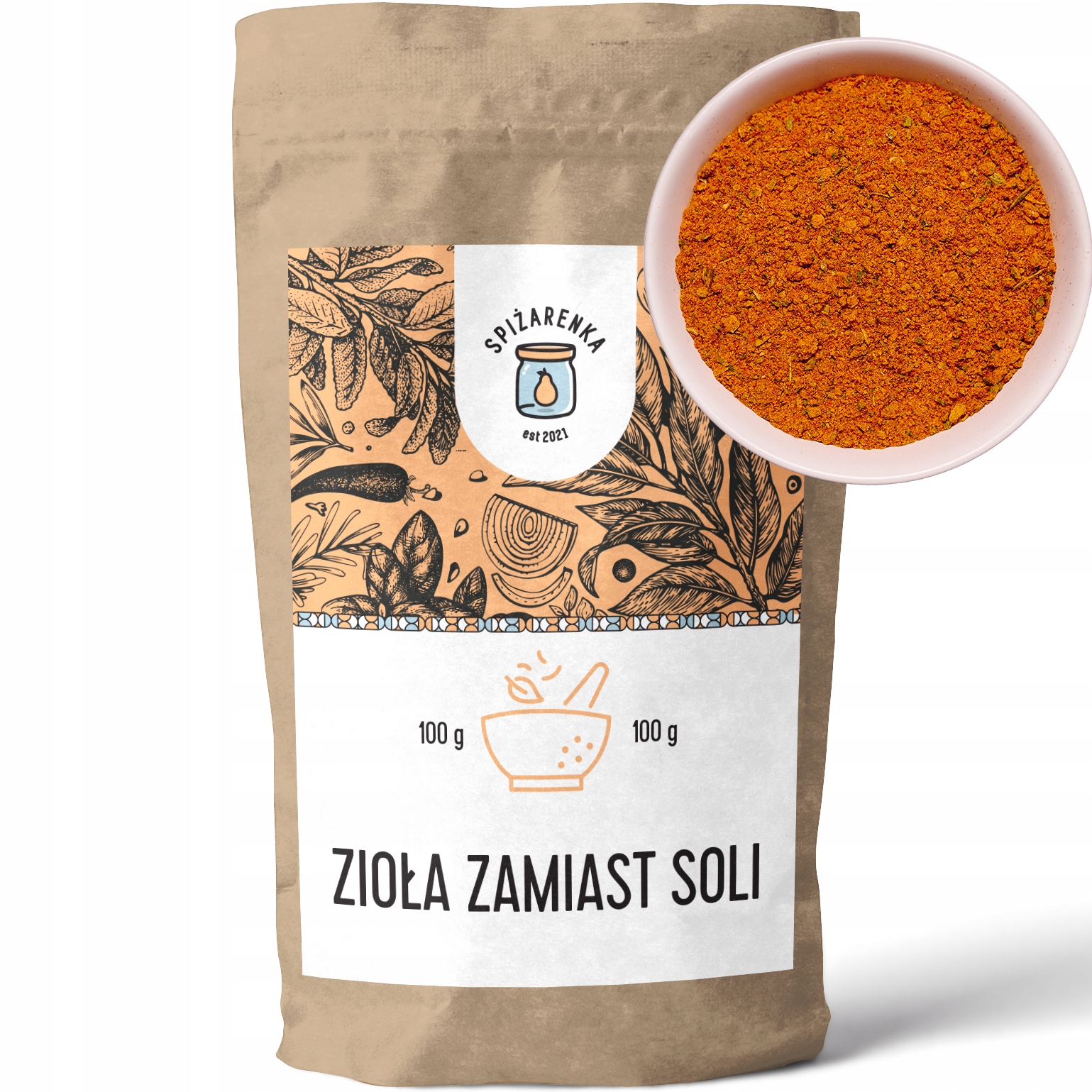 Levně 5 x Bylinky Místo Soli Náhradník Sůl bylinná směs Velký Balíčekspížová