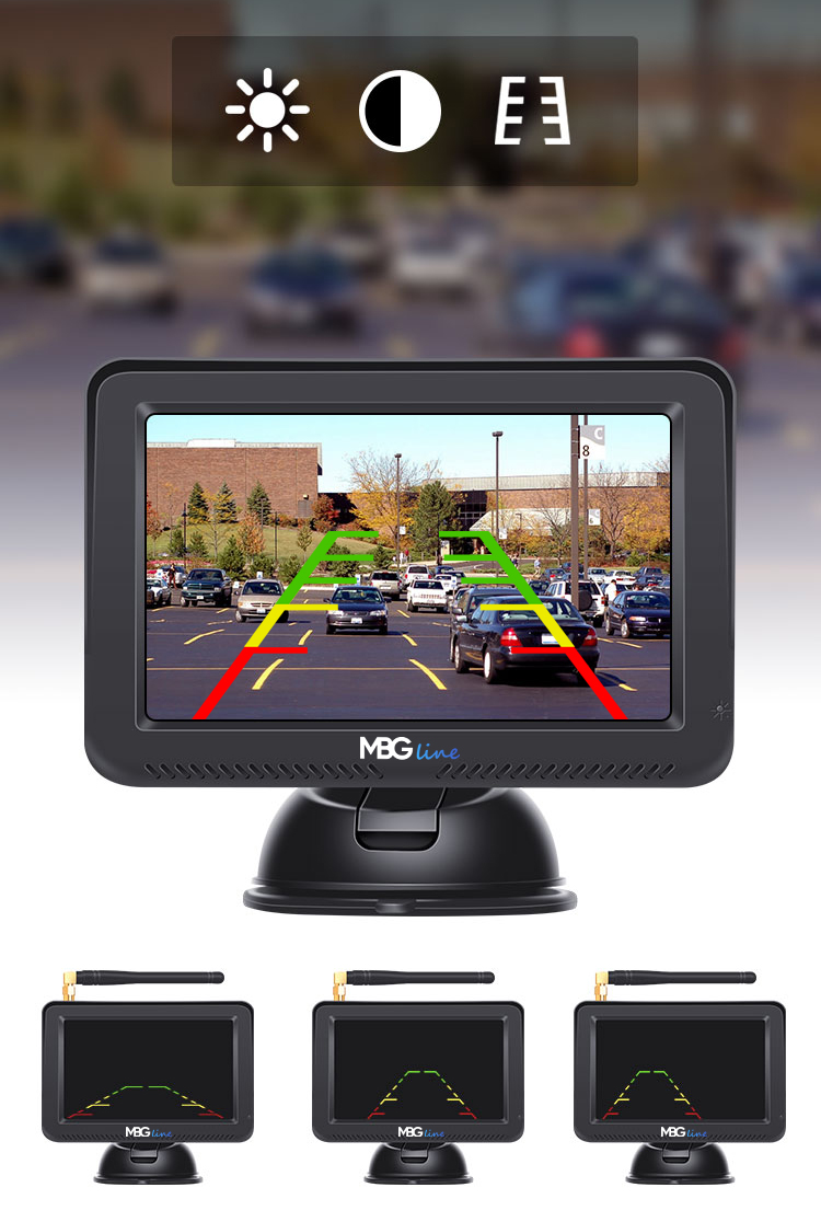 ZESTAW KAMERA COFANIA MONITOR 5 BUS VAN AHD IPS LCD Display screen