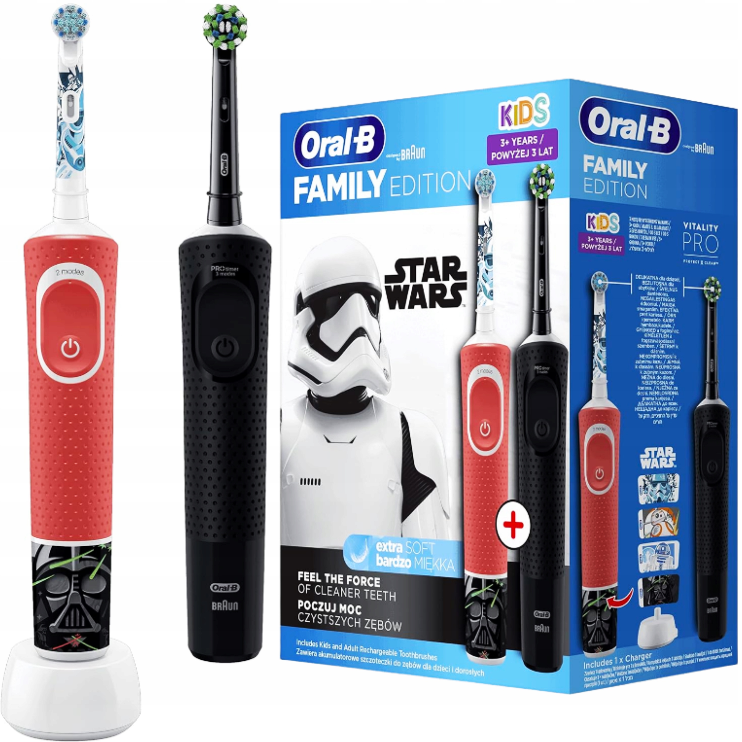 Szczoteczka Do Zębów Oral-B Edycja Rodzinna Gwiezdne Wojny Elektryczna