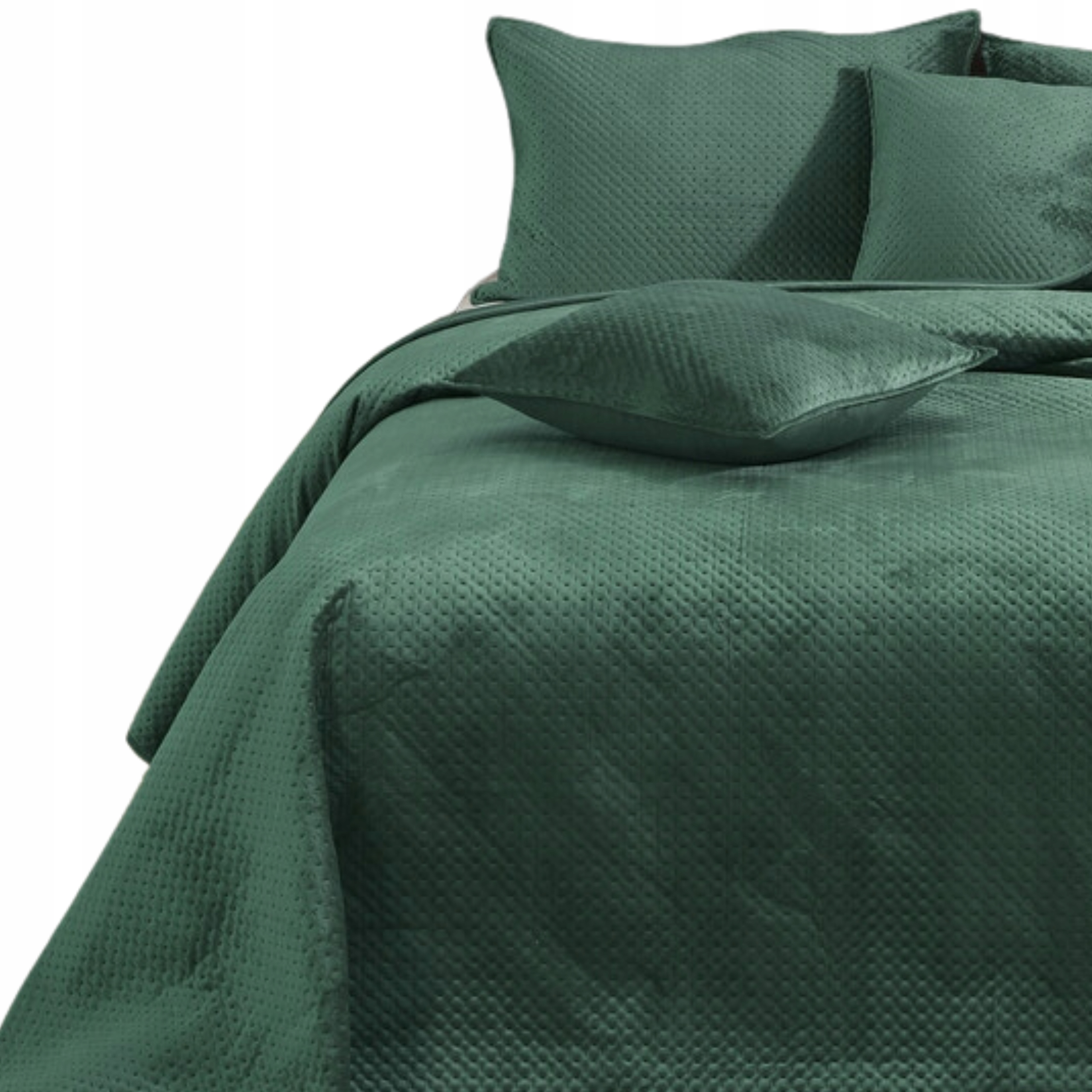 Přikrývka Na Postel Prošívaná Velvet Kapa Koc Pled 240x220 Maya B. Zeleň