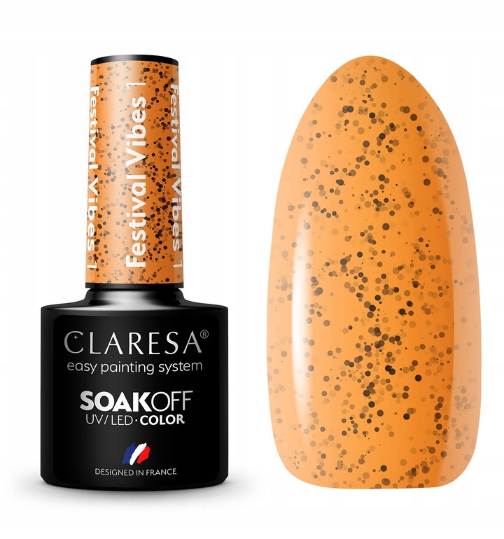 

Claresa Festival Vibes 1 Lakier Hybrydowy Orange