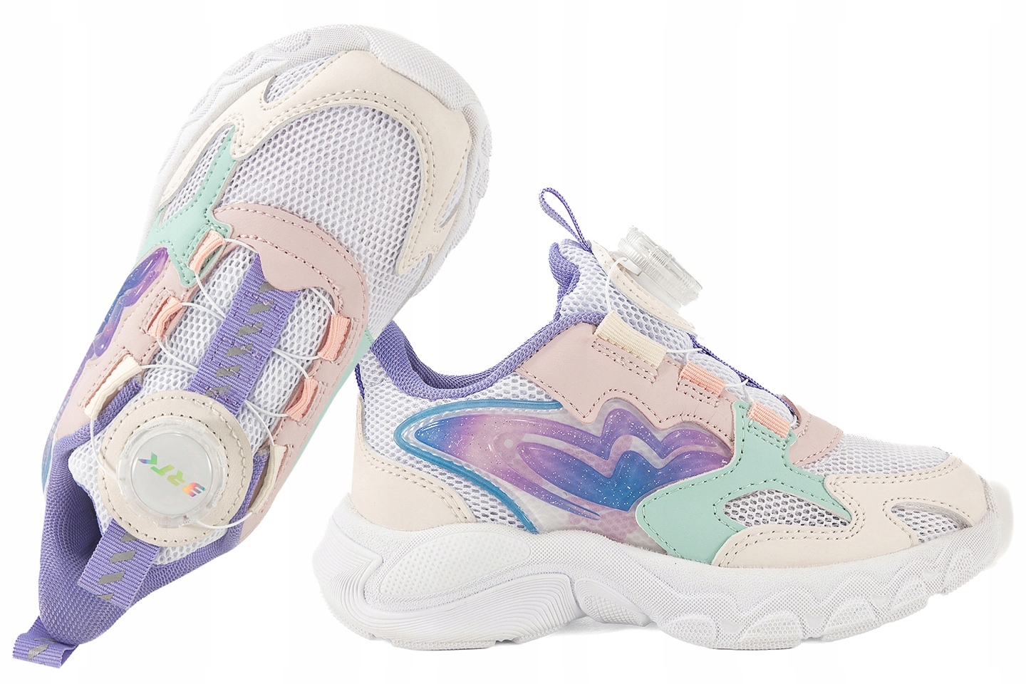 Bartek 8701817 Buty Sportowe Dziewczęce Sneakersy Półbuty Pu Biały 34