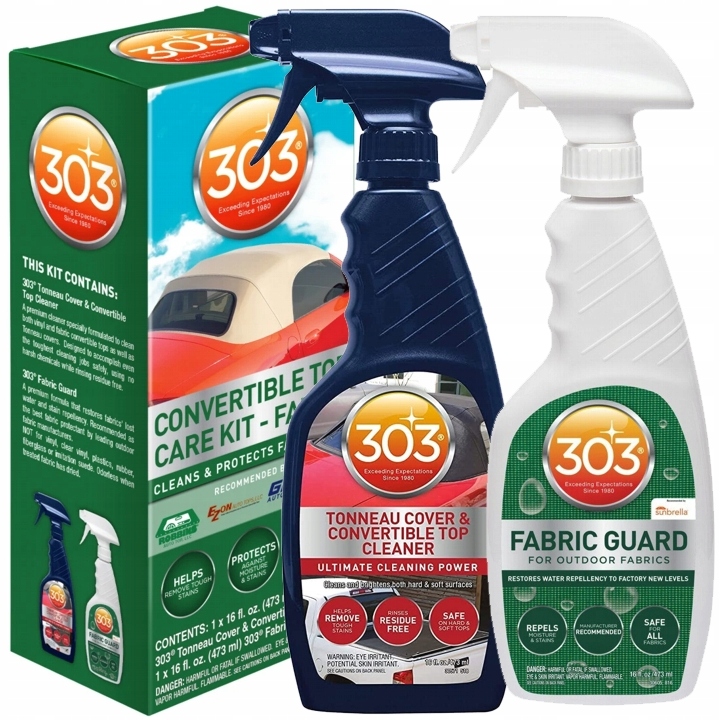 303 Convertible Top Cleaning FABRIC zestaw CABRIO