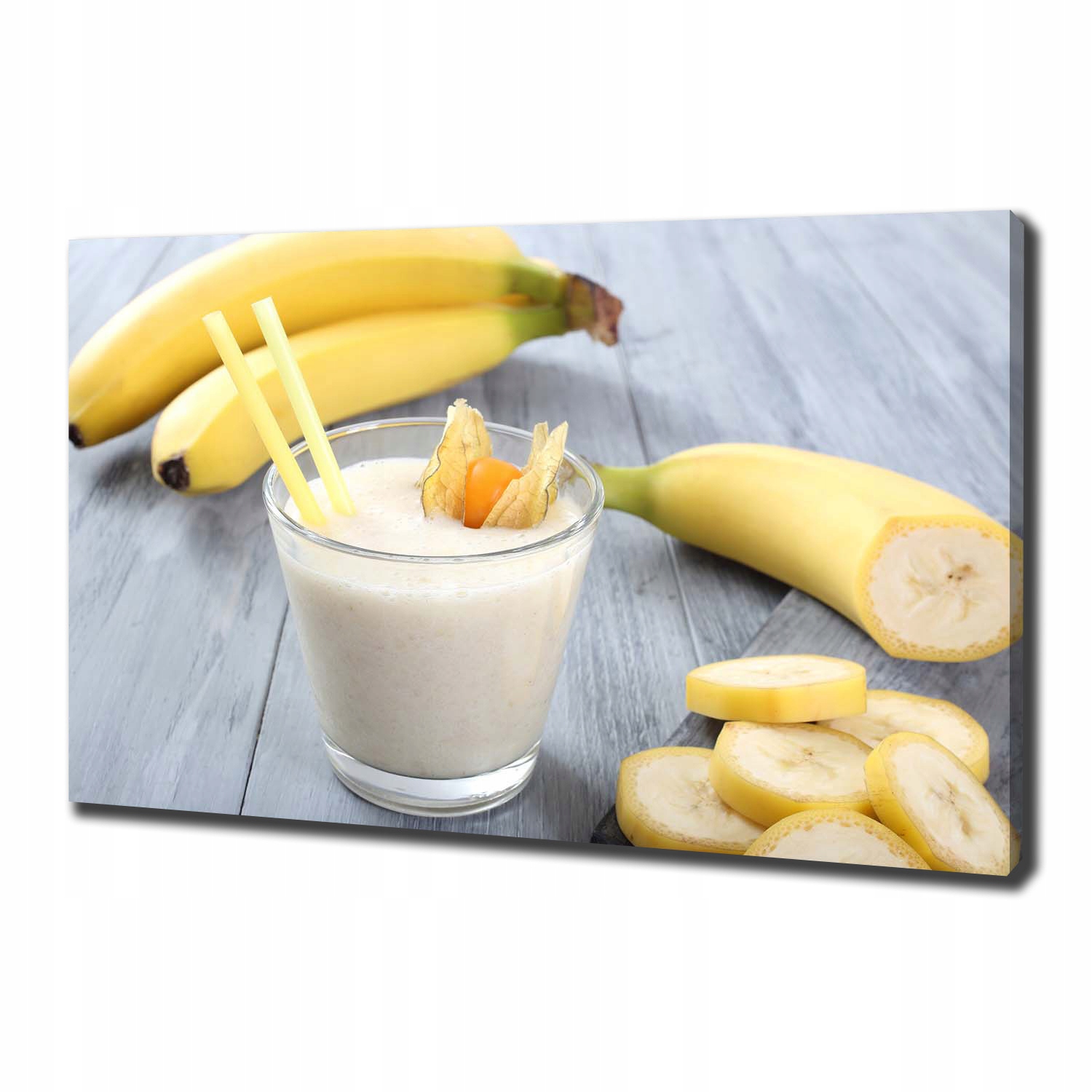 

Foto obraz na płótnie Bananowy koktajl 100x70 cm