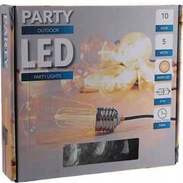 Led Girlanda Šňůra Na 230V Řetěz Žárovky Lampičky