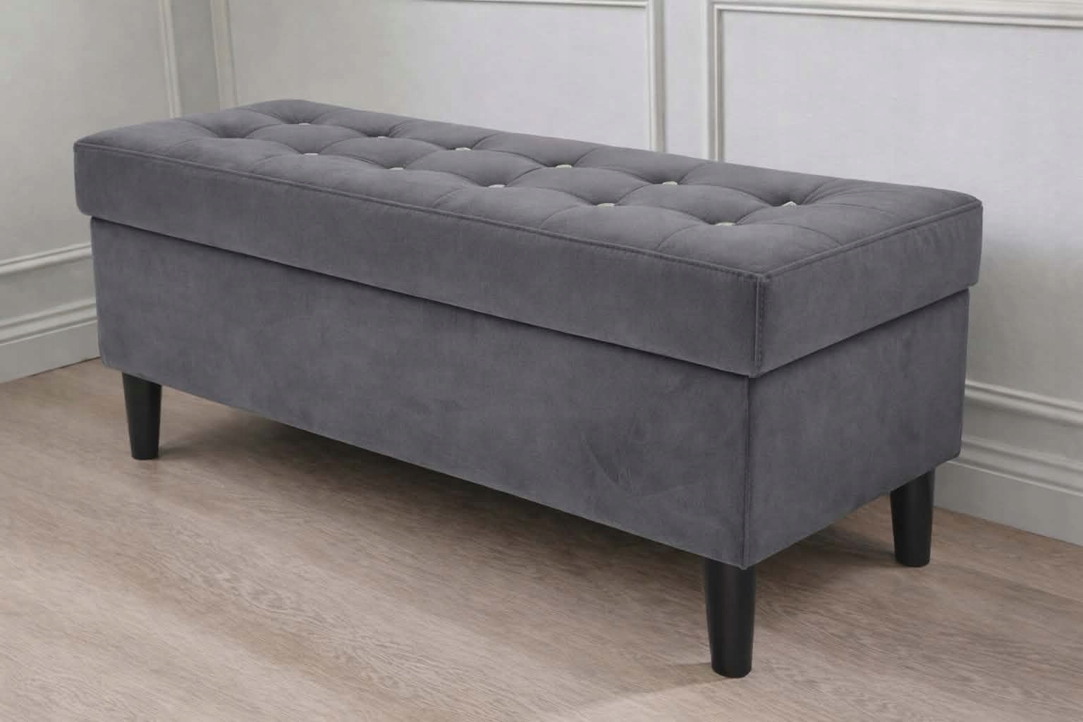 taburetka 80x30x40 s úložným priestorom, lavička, rozmer tmavo šedá