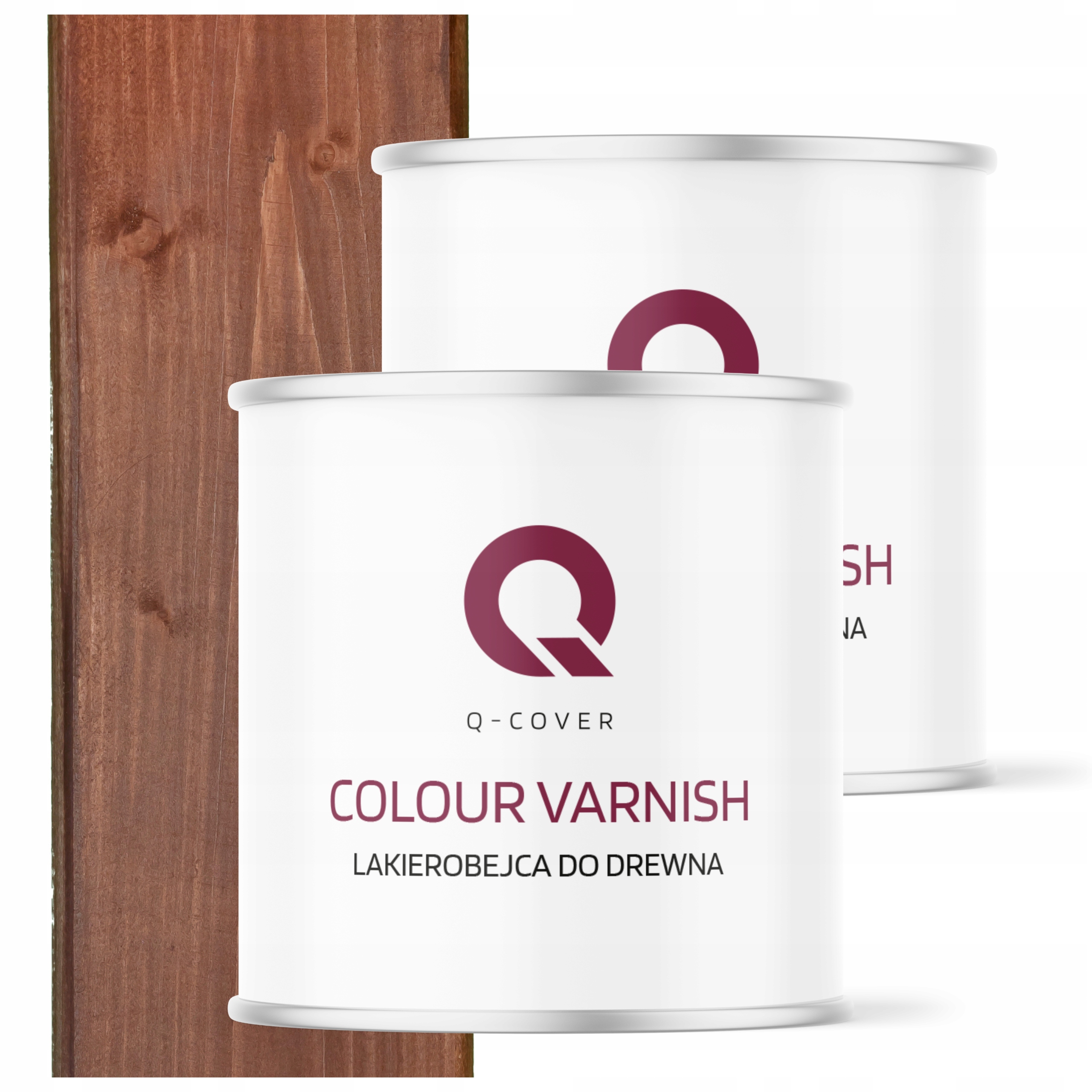 Lakierobejca na drevo a nábytok Dekoratívna farba Tmavý polomatný orech 2,5L Uv