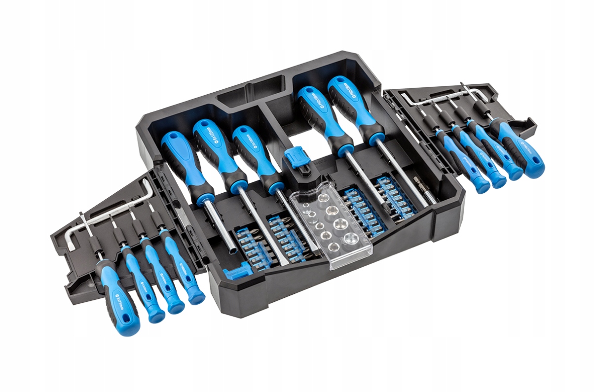 ZESTAW WKRĘTAKÓW NASADKI BITY 63EL. Liczba elementów pojedyncze