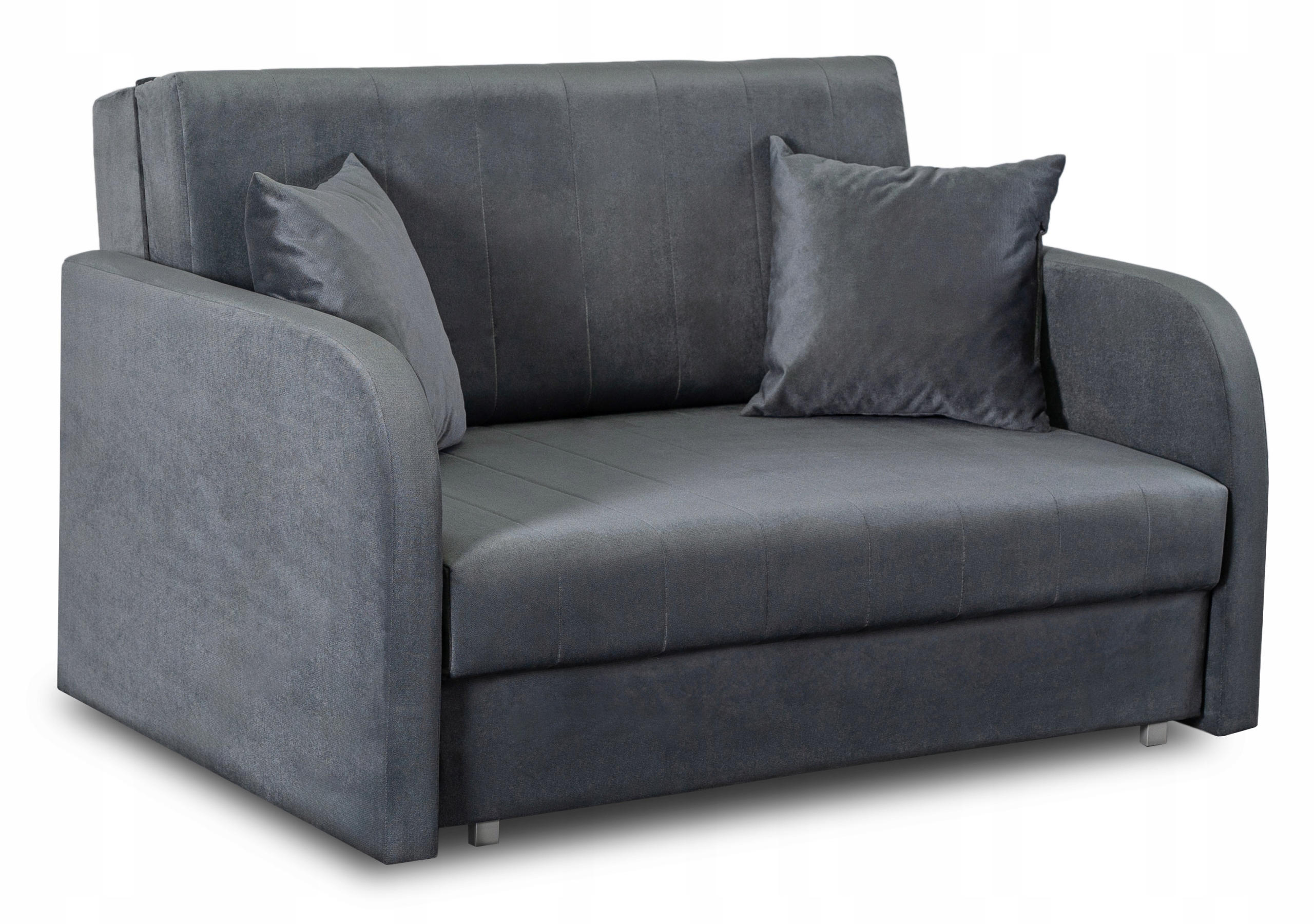 Rozkládací rozkládací dvoumístná pohovka na spaní šedá Vero 2