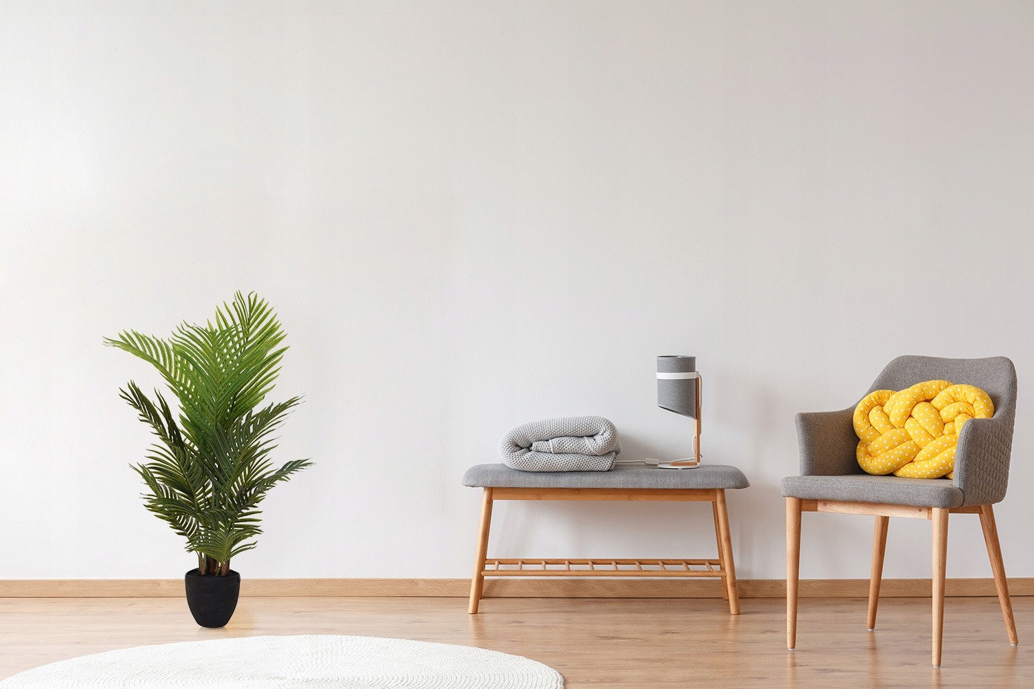 SZTUCZNA PALMA ROŚLINA DONICZKOWA dekoracyjna 94cm Kod producenta 318000720