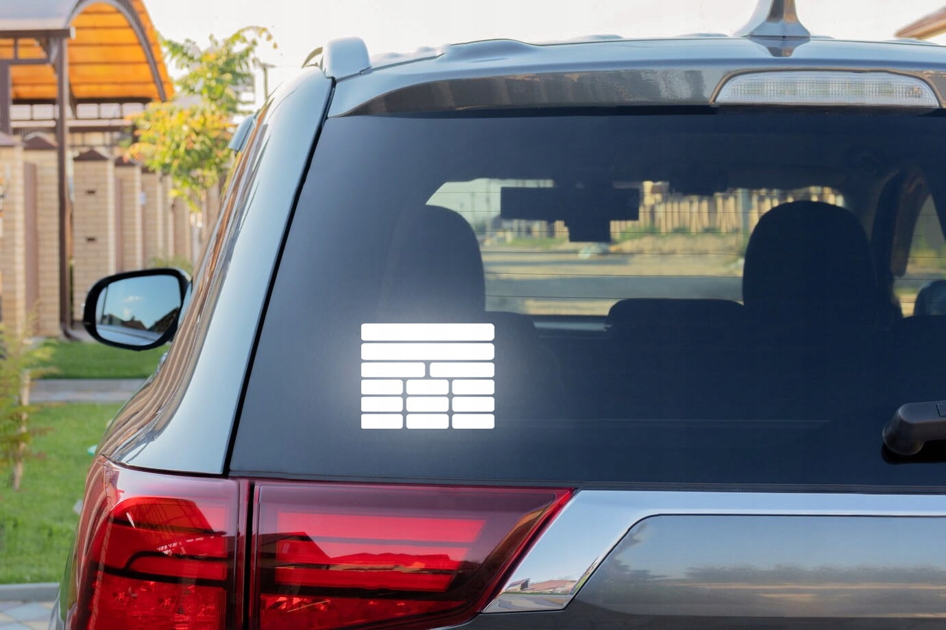 CEGŁA ŚCIANA - Naklejka na samochód na auto - ODBLASKOWA| HOLOGRAM Producent Inny