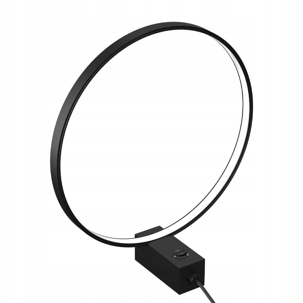 Čierna stolová lampa kruh 27 cm Led 3000K Agaro 2000 Antigo
