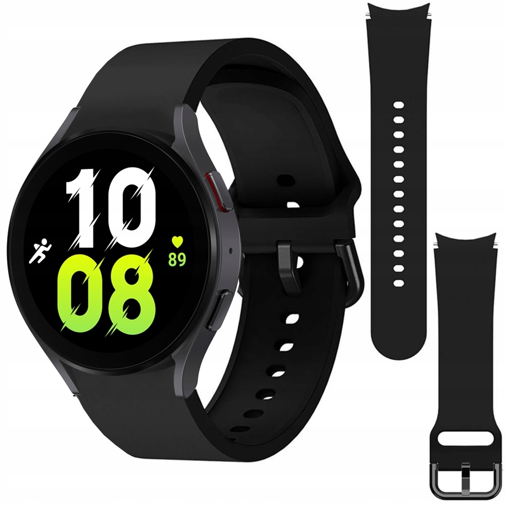 

Pasek Silikonowy do Galaxy Watch 5 40/44mm, Czarny