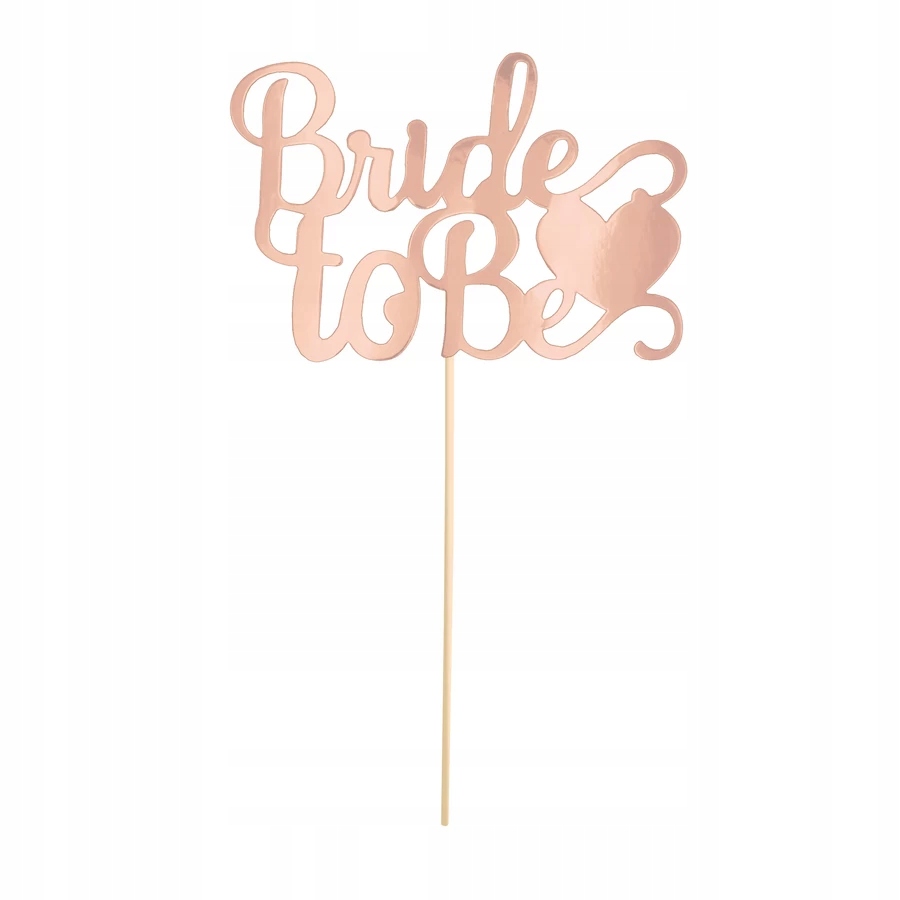 

Topper na Wieczór Panieński Bride To Be rose gold