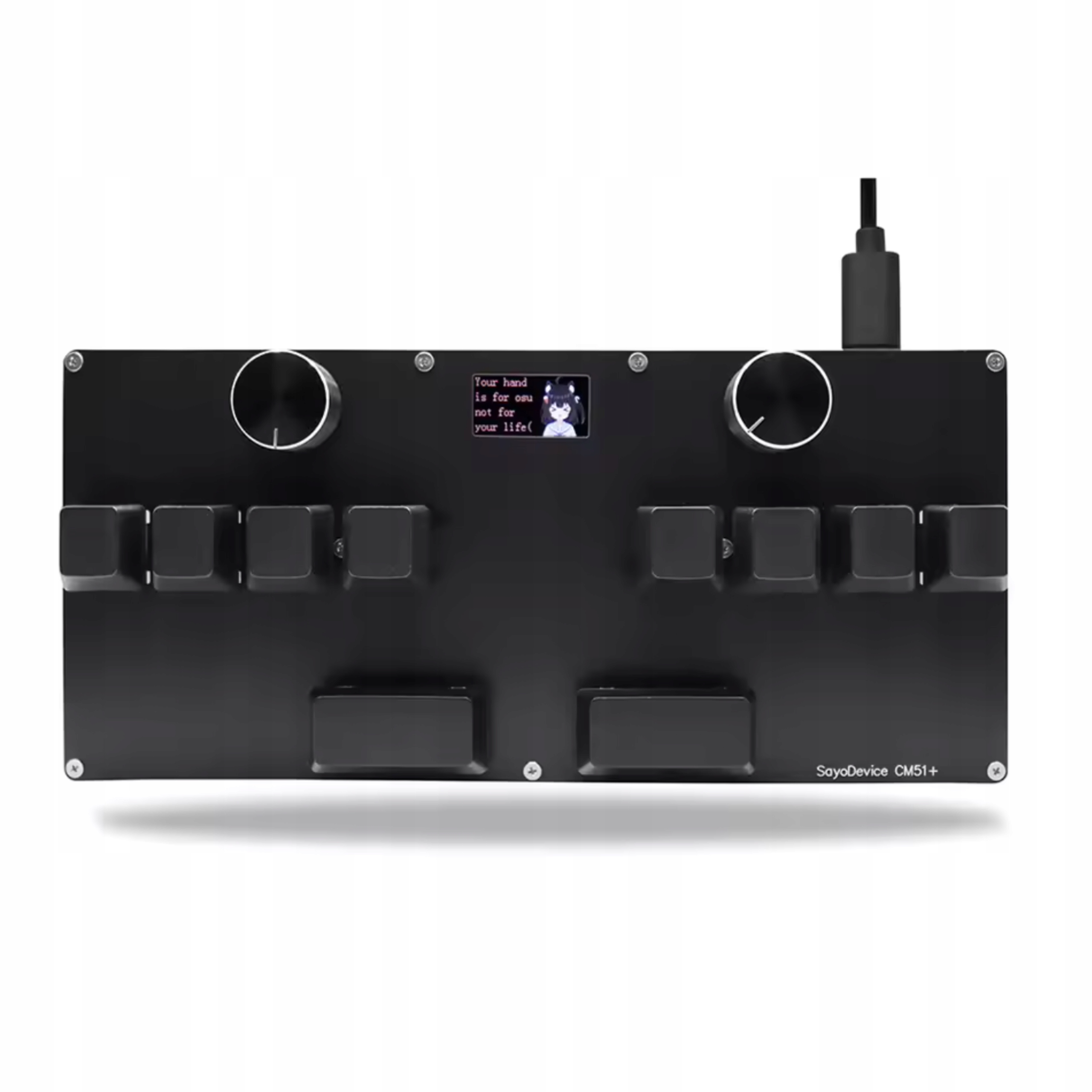 Programovatelná klávesnice s otočnými knoflíky Mechanická klávesa s obrazovkou