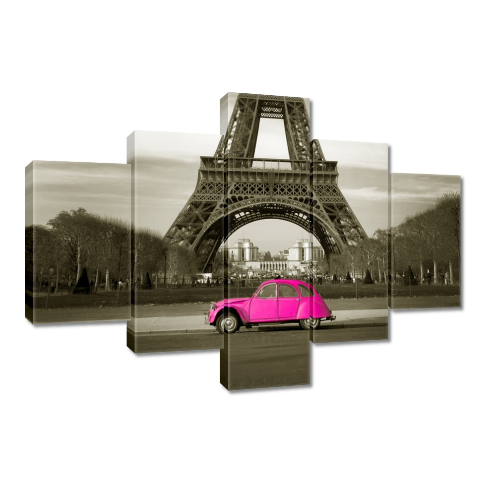 

Obrazy 100x70 Różowy Citroen w Paryżu