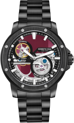 Zegarek męski Kenneth Cole KCWGL0033703 czerwony klasyczny skeleton