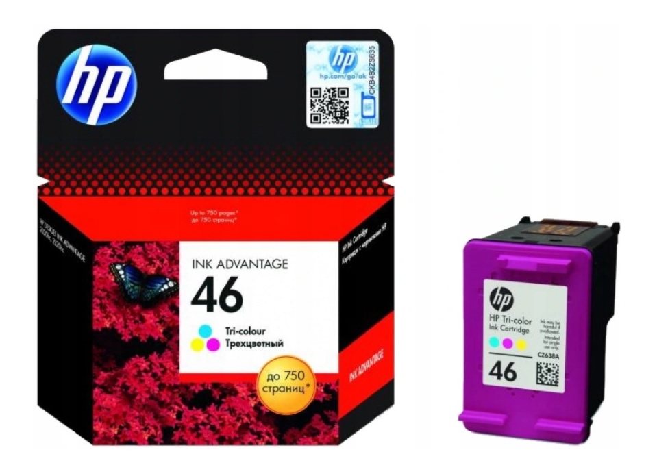 

Tusz Hp 46 Kolor Hp CZ638AE nowy
