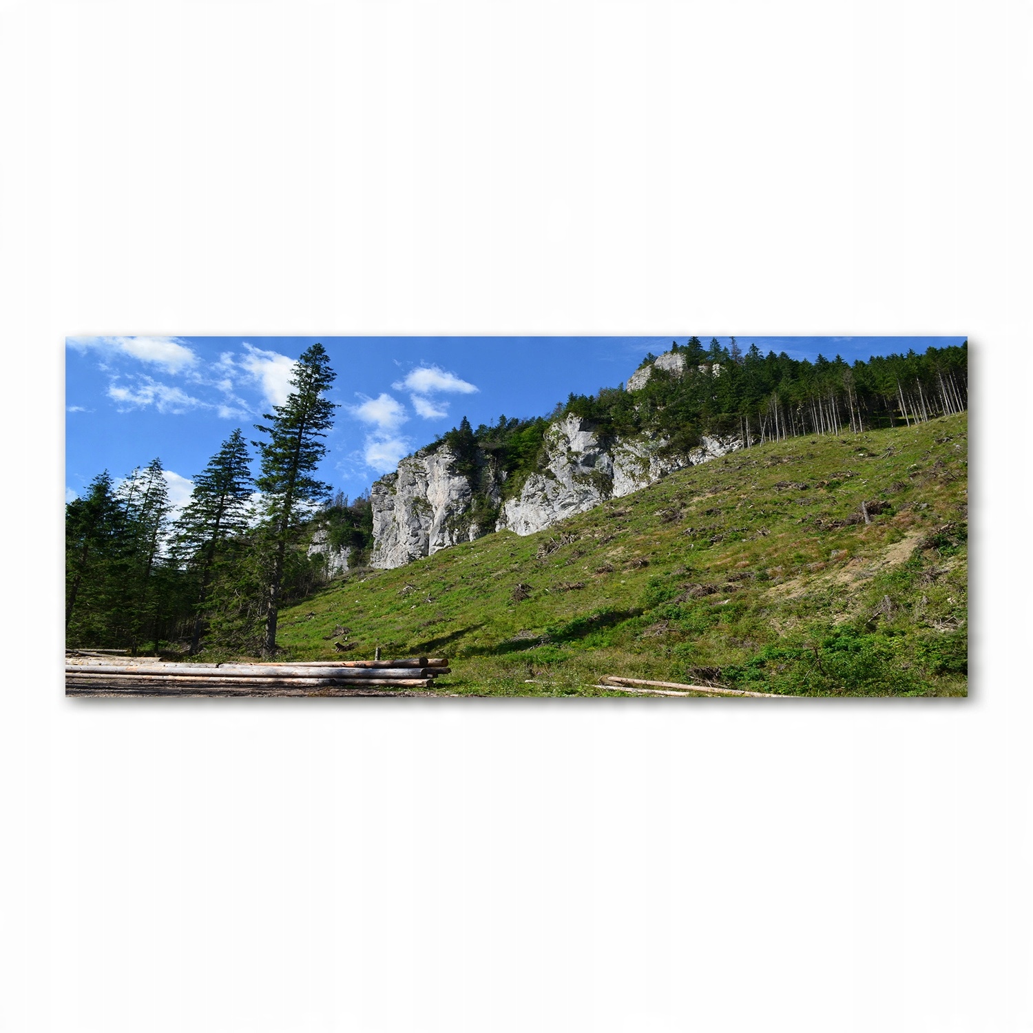 

Foto obraz szkło akryl Skaliste szczyty 125x50 cm