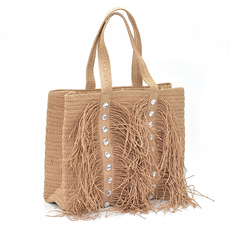 Obdélníkový košík z přírodních materiálů s krystaly Scaviola TV-3