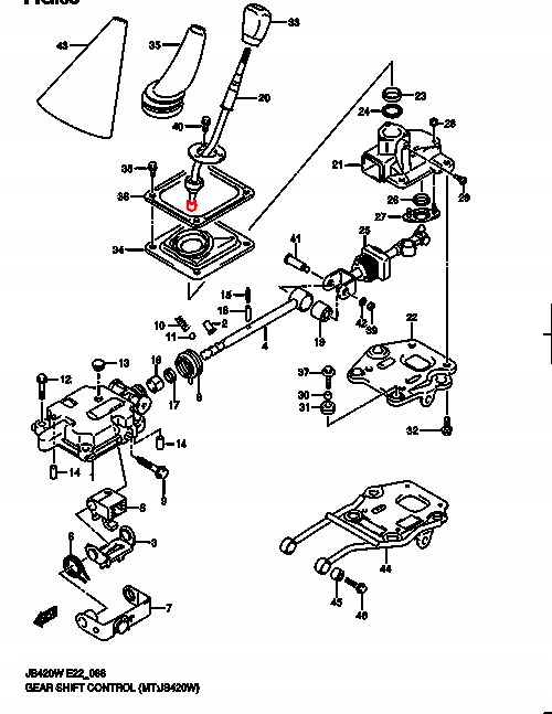 SUZUKI GRAND VITARA TULEJA DRĄŻKA LEWARKA BIEGÓW Typ samochodu 4x4/SUV Samochody osobowe