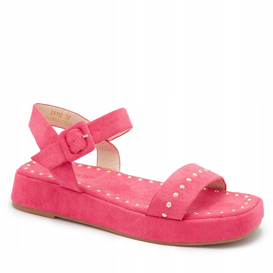 

ZA112 Różowe Sandały Damskie Franssia 38