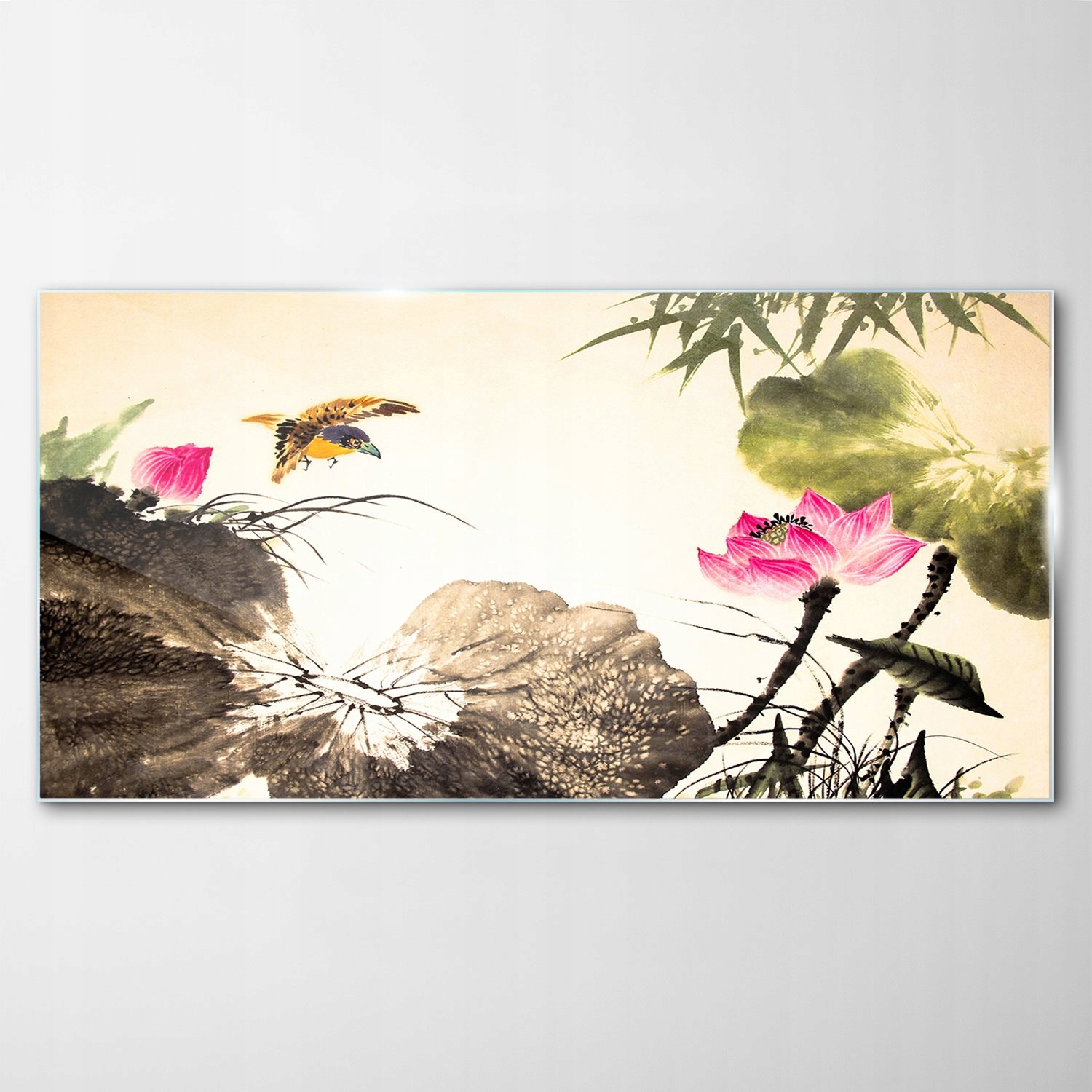 Tvrdený sklenený obraz Art Lotos Atrament 120x60