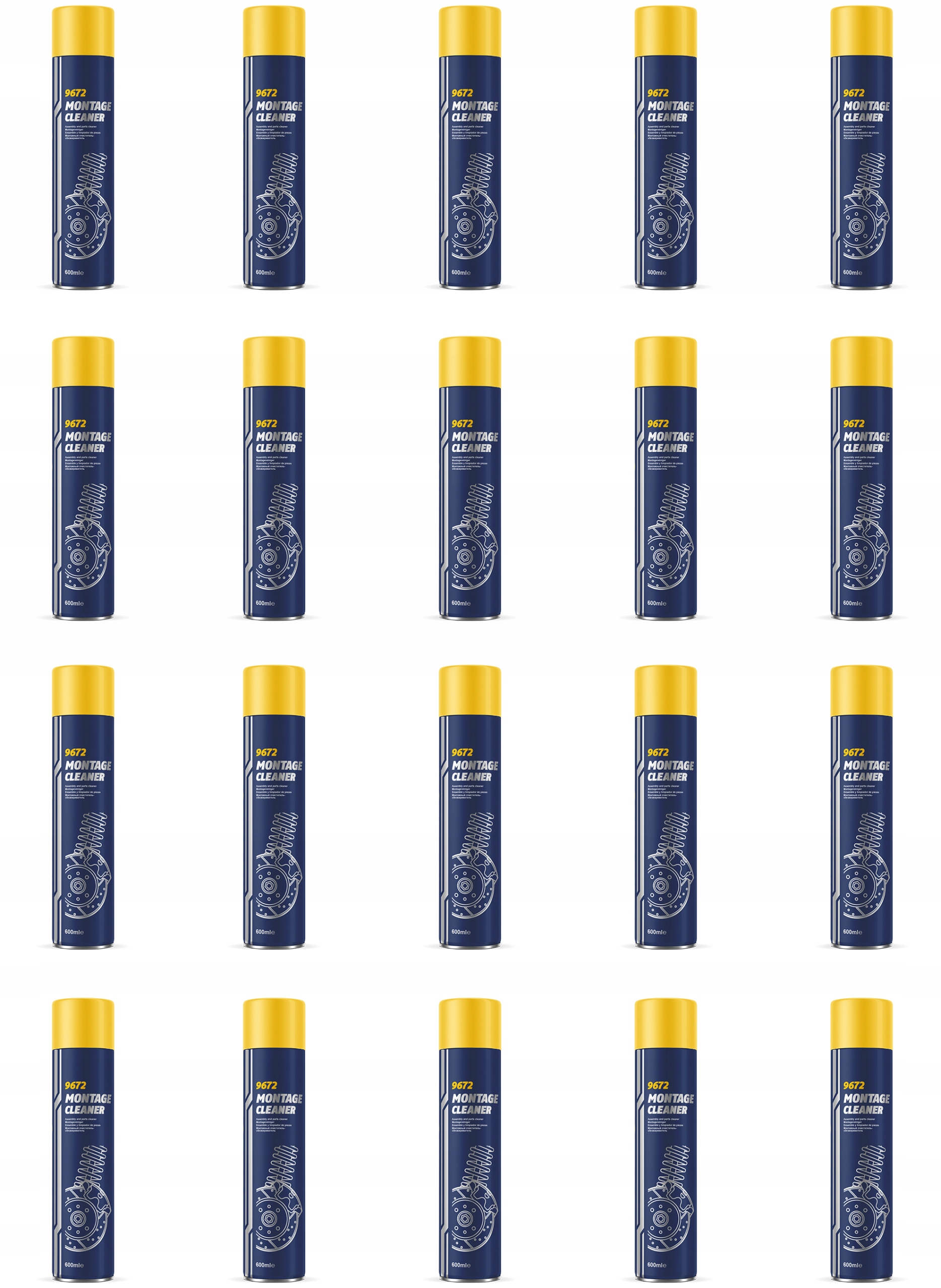 20 x Odmasťovač Brzdy Multifunkčný Mannol Cleaner 600 ml