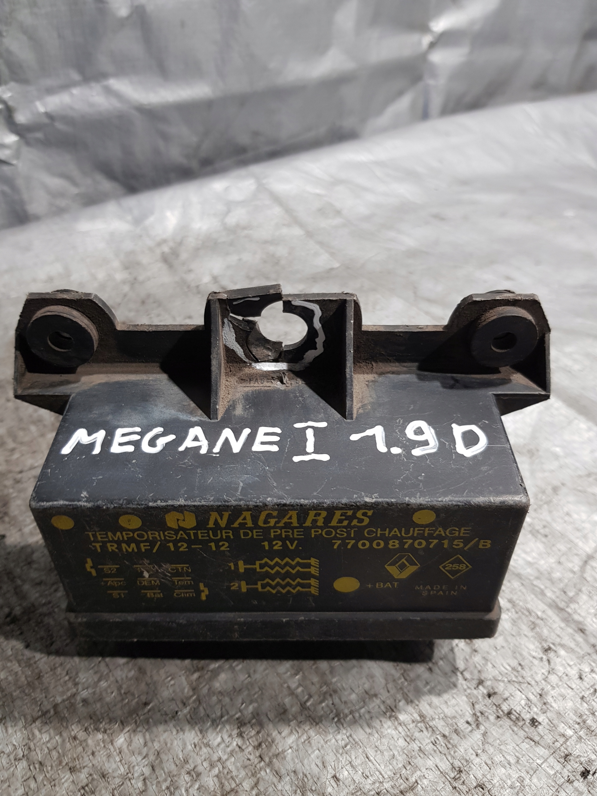 Relè candele RENAULT MEGANE e 1.9D 7700870715