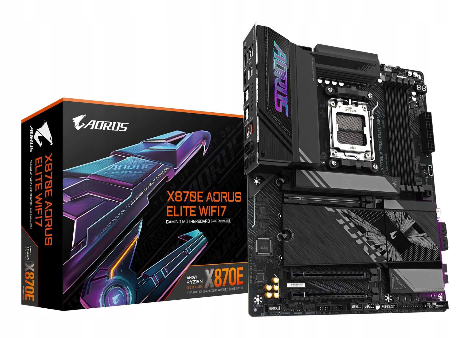 Základná doska|GIGABYTE|AMD X870E|SAM5|ATX|Pamäť DDR5|Pamäťové sloty 4|1xPCI-Expr