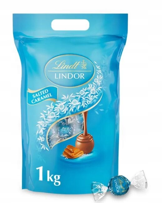 Levně Lindt Lindt Lindor Pralinky Slaný Karamel 1000 g