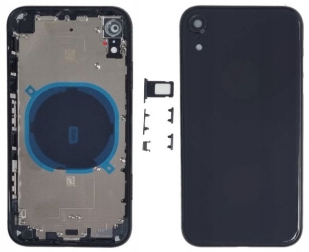 KORPUS RAMKA OBUDOWA DO iPhone XR CZARNY