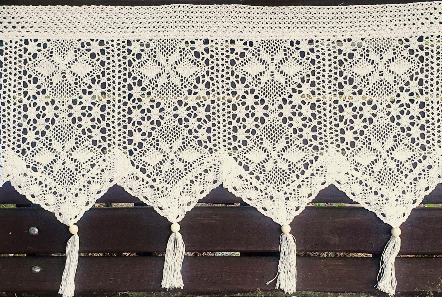 Dekorační záclona Jagna 60 x 1000 cm barva ecru