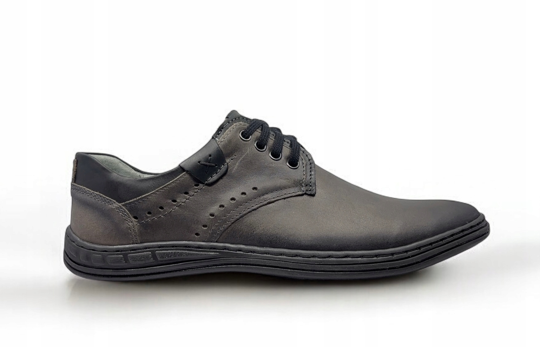 Pánské polobotky model 402 Polbut – přírodní kůže, velikost 41