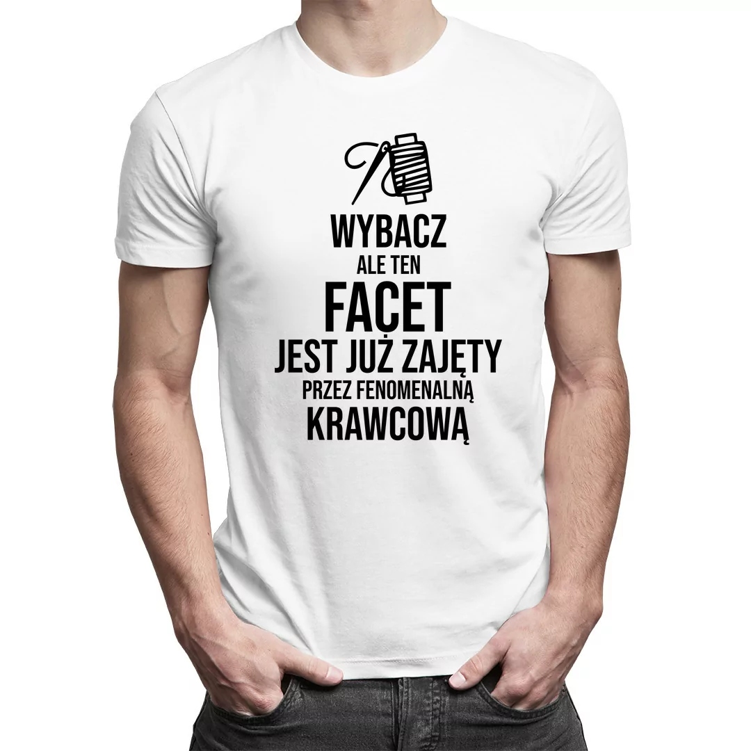 

Męska koszulka - prezent dla chłopaka krawcowej