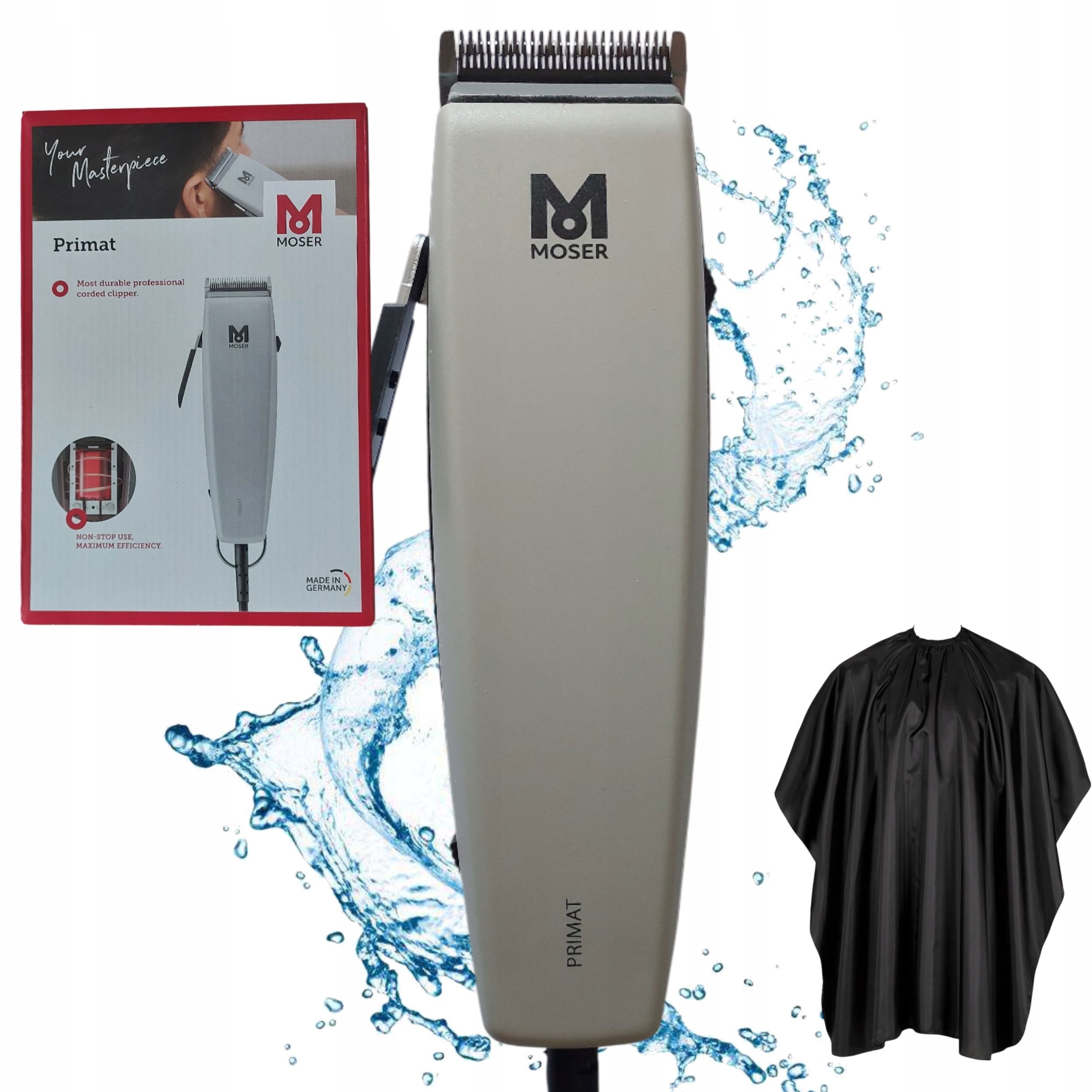 Moser 1230 Profesjonalna Maszynka do Strzyżenia Peleryna Fryzjerska