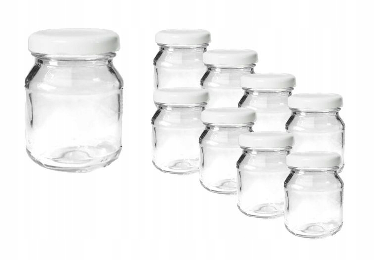 8x SŁOIK 85ML Z ZAKRĘKĄ NA MIÓD PRZETWORY PRZYPRAWY SŁOICZEK MAŁY EAN (GTIN) 5904276013519