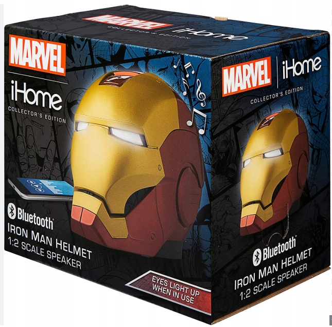 Reproduktor Marvel Iron Man Helmet iHome měřítko 1:2 Bluetooth