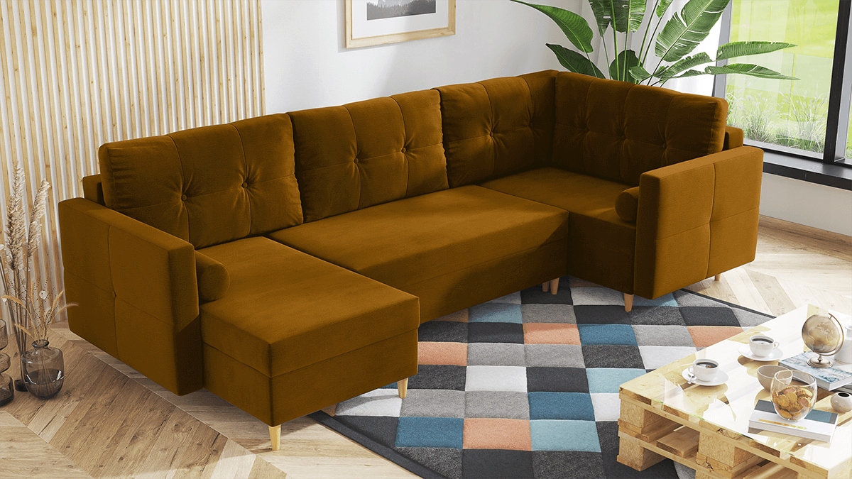 Narożnik rogówka RUTAR U funkcja spania podkowa