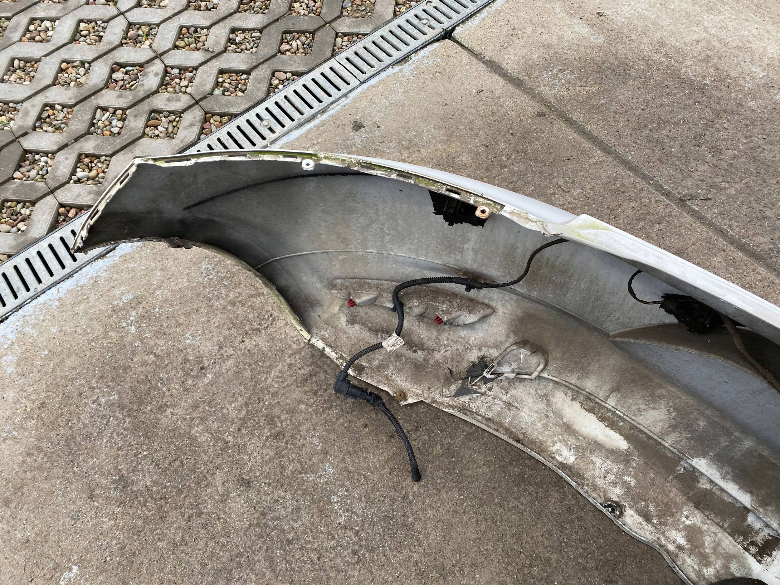 VW SCIROCCO III complete bumper rear part rear PDC LB9A BIALY
