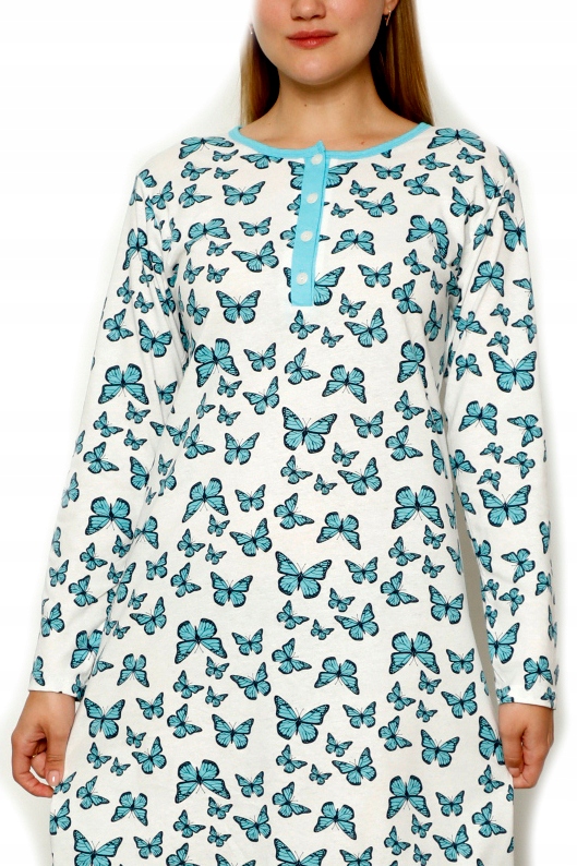 Koszula nocna długi rekaw koszulka damska L/XL Rozmiar XL