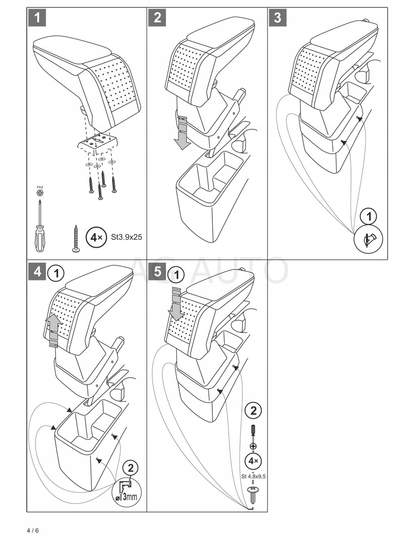 PODLOKIETNIK STANDARD Kia Rio 2017 Parts manufacturer Rati