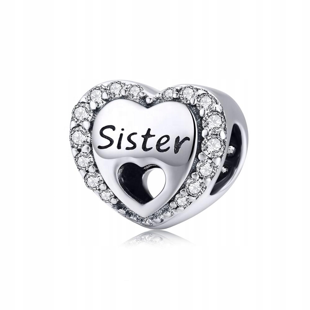 

Charms Serce Sister Siostra do Pandora srebro 925