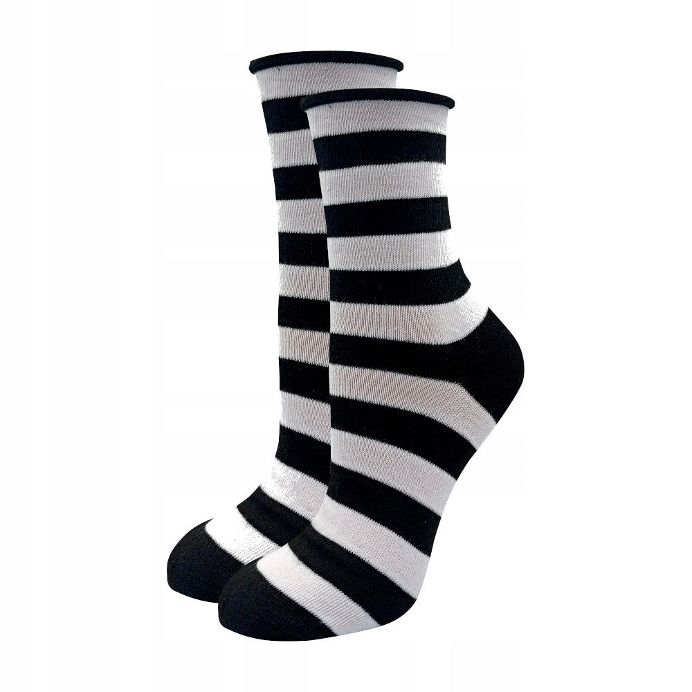 10-PAK SKARPETY DAMSKIE COTTON BEZUCISKOWE 38-41 Model Skarpety długie, wysokie, ciepłe, nieuciskowe wzór