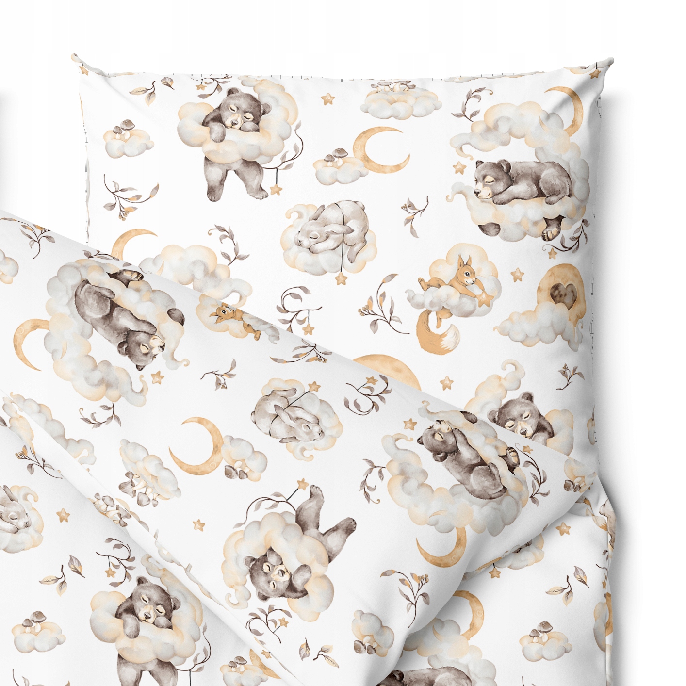 POŚCIEL DO ŁÓŻECZKA 120X60 2EL + KOMPLET POSZEWEK PRODUKT POLSKI Marka inna marka