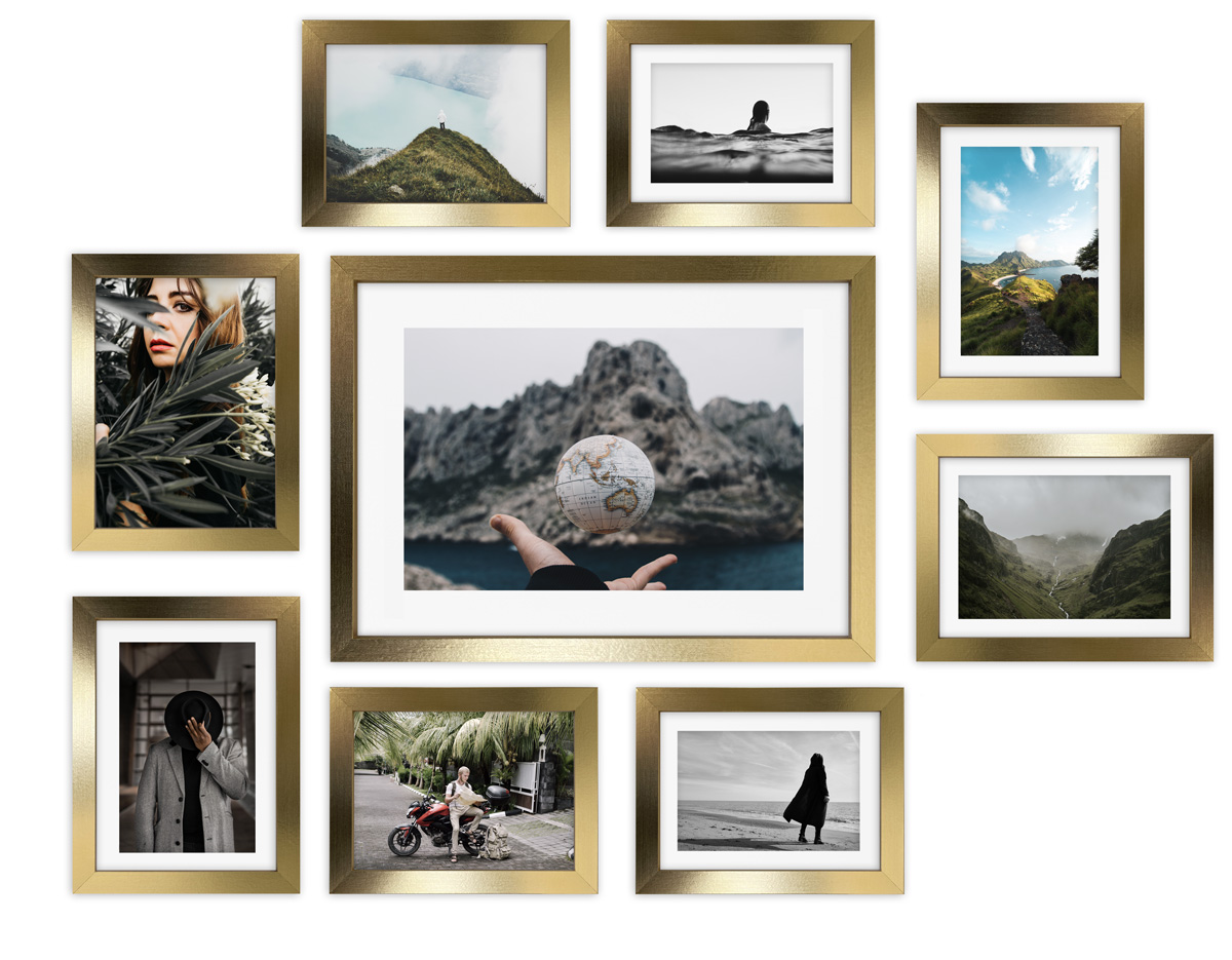 

Multirama Wenecja zestaw ramek na zdjęcia Złota