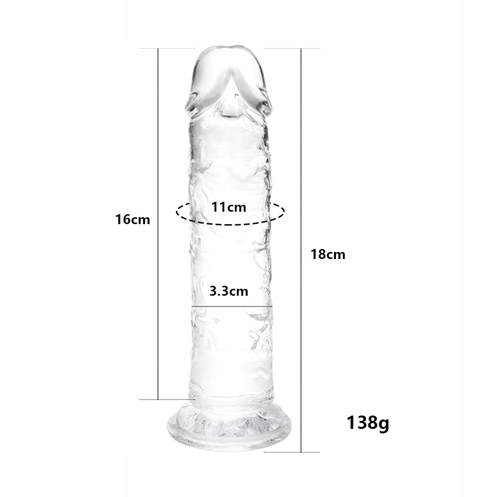 LITTLE TOYS Dildo 18cm Realistyczny Miękki Dla Kobiet Z Przyssawką — miniatura 2