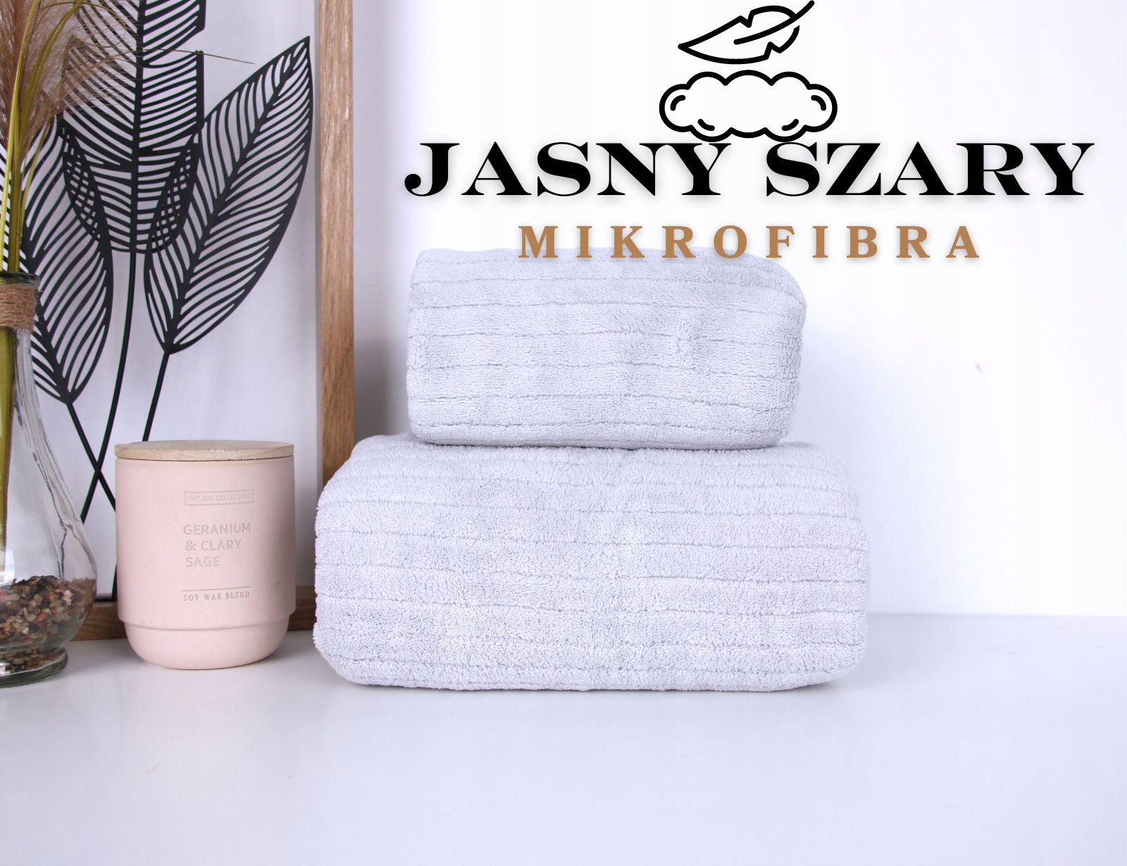 KOMPLET 2 RĘCZNIKÓW Z MIKROFIBRY RĘCZNIK KĄPIELOWY ZESTAW SZYBKOSCHNĄCY Marka RoomTime