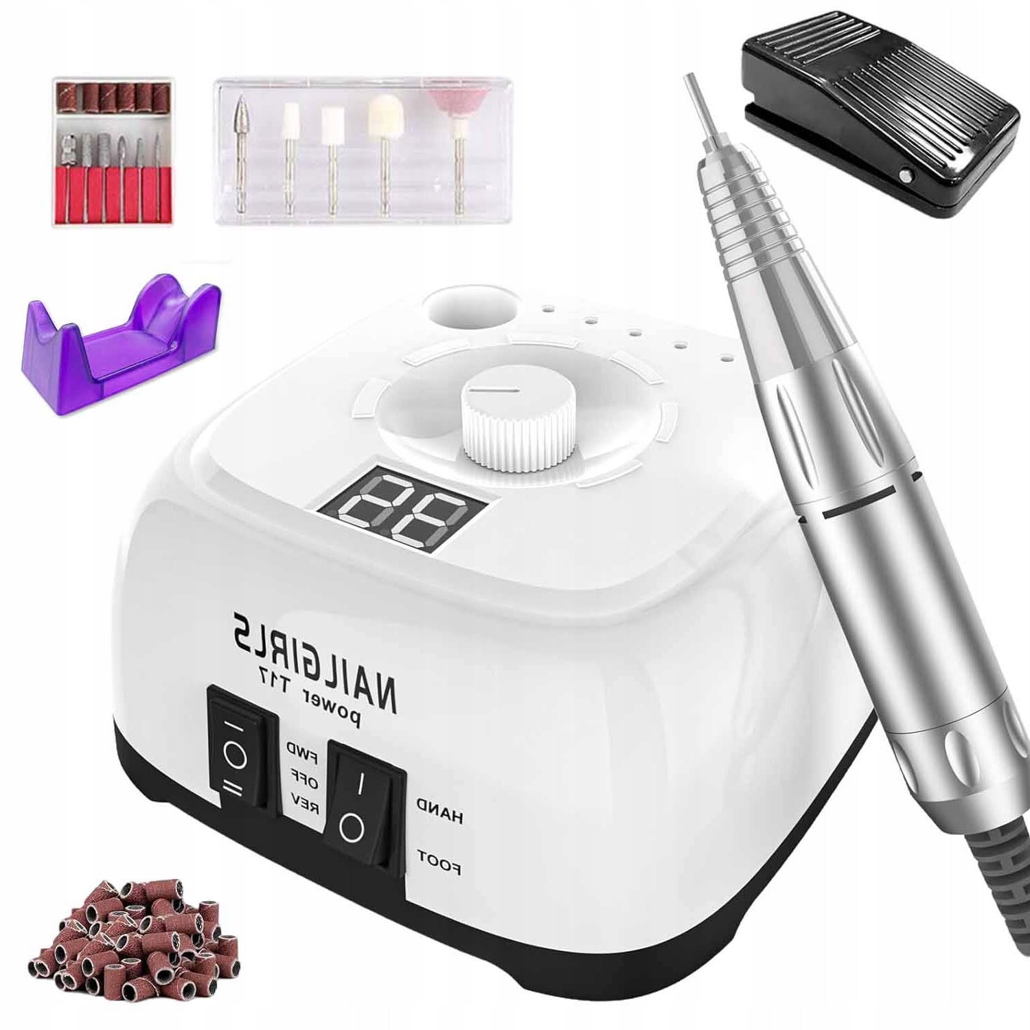 Bruska Manikúra Pedikúra Silná Profesionální Sada Fréz