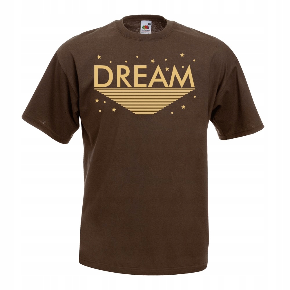 

Koszulka dream sny gwiazdy prezent L brązowa